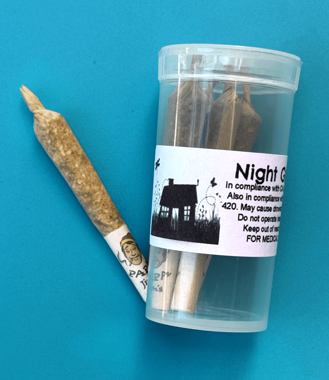 Night Grass 5 pack pre-rolls, - Indica