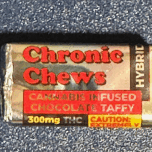 300mg Chronic Chew  Chocolate Taffy- Hybrid