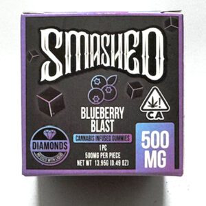 Smashed - Blueberry Blast, Indica 500 mg infused gummies