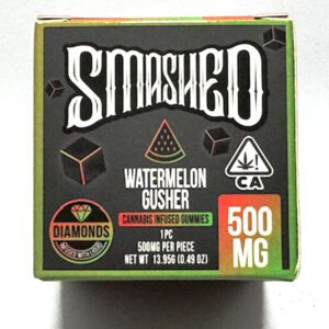 Smashed - Watermellon Gusher, Hybrid 500 mg infused gummies