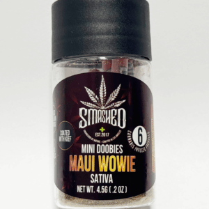 MAUI WOWIE 6 Mini Joints, Sativa, Kief coated, by SMASHED 6 Pack   5.6 g !!!