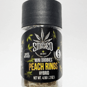 PEACH RINGS 6 Mini Joints, Hybrid, Kief coated, by SMASHED 6 Pack   5.6 g !!!