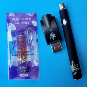 Percy Grape Ape INDICA Live Resin, 2G Vape cartridge alone or w/  Battery & charger