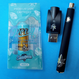 Percy Slurricane INDICA Live Resin, 2G Vape cartridge alone or w/  Battery & charger